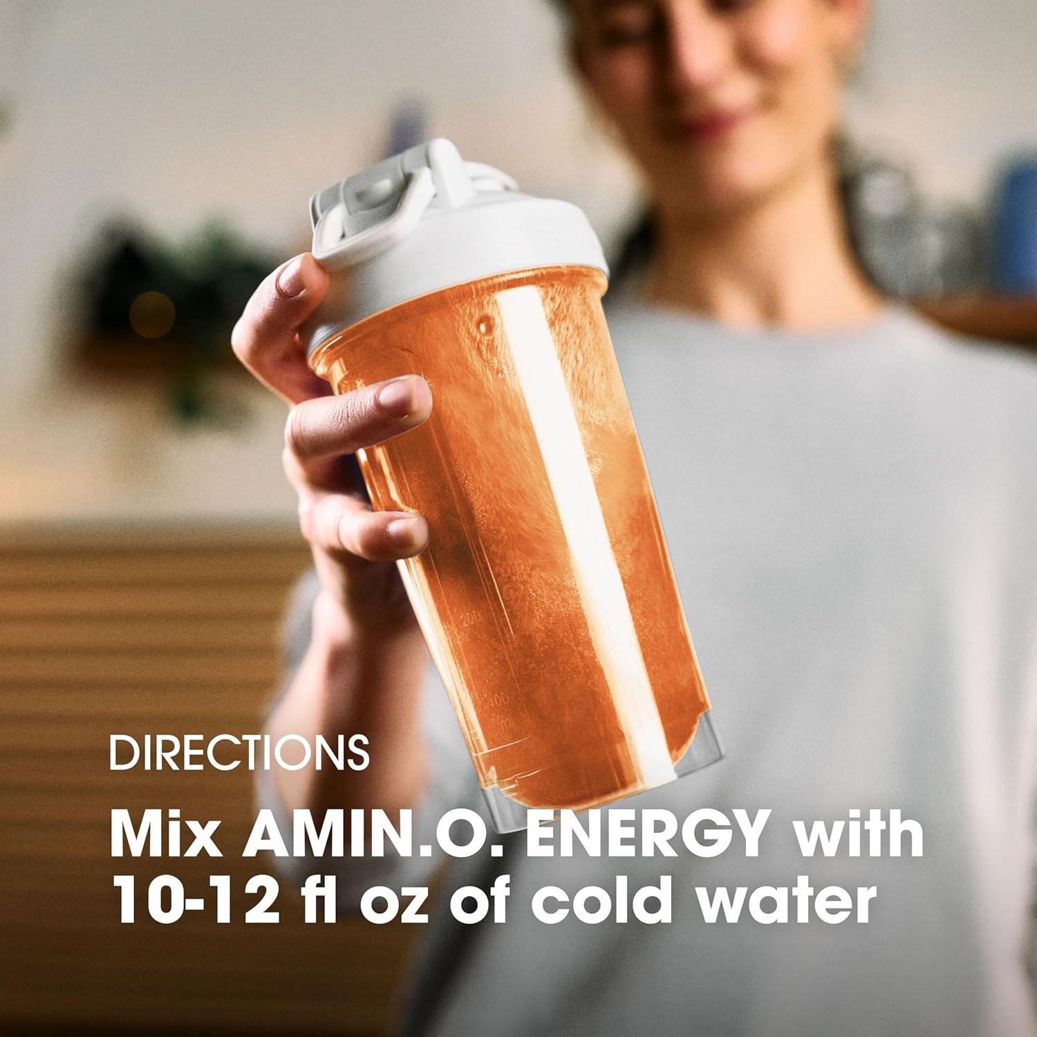 imageOptimum Nutrition Amino Energy Powder Plus Focus with BCAA Electrolytes and Caffeine Pineapple Twist 30 Servings Packaging May VaryTangerine Wave