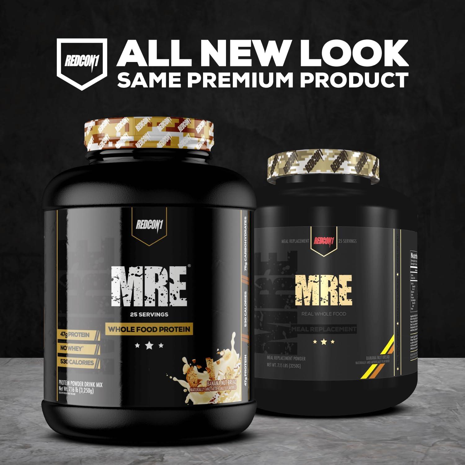 imageREDCON1 MRE Whole Food Protein Powder Fudge Brownie Meal Replacement Made with Animal and Plant Based Protein Sources Nutrient and Calorie Dense 0g Added Sugar 24 ServingsVanilla Milkshake
