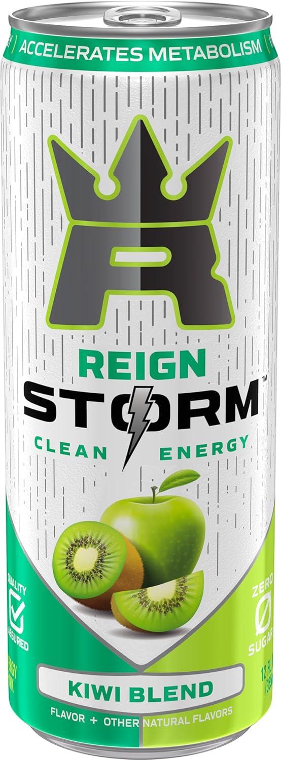 imageREIGN Storm Kiwi Blend Fitness amp Wellness Energy Drink 12 Fl Oz Pack of 12