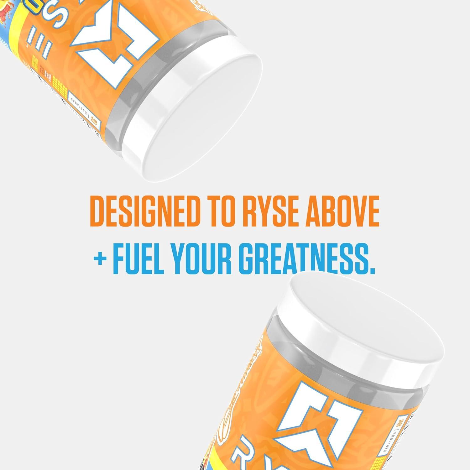imageRyse Loaded Pre Workout Powder Freedom Rocks Daily PreWorkout for Men amp Women with 325mg Caffeine Beta Alanine and Citrulline for Pump Focus and Energy 30 ServingsSunnyD Tangy Original