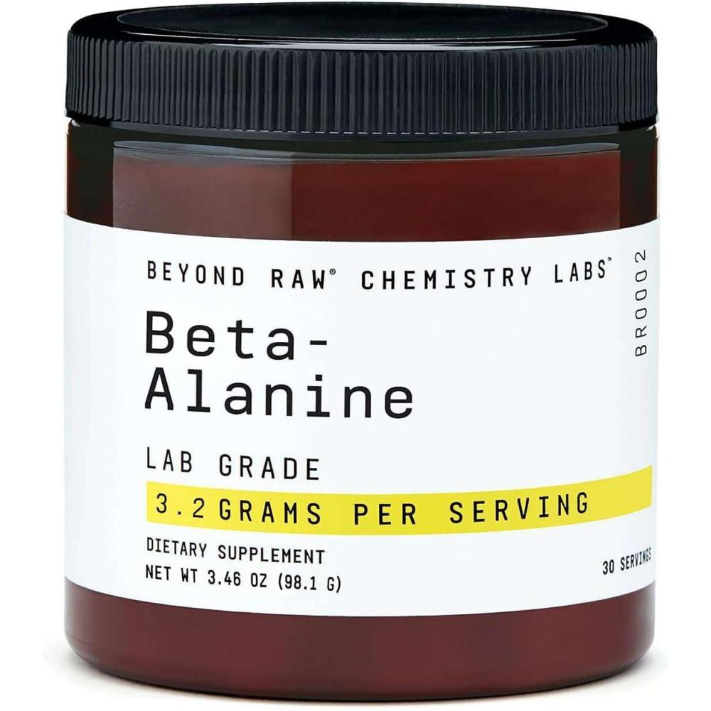 imageBEYOND RAW Chemistry Labs BetaAlanine Powder Increases Workout Performance and Decreases Muscle Soreness 30 Servings