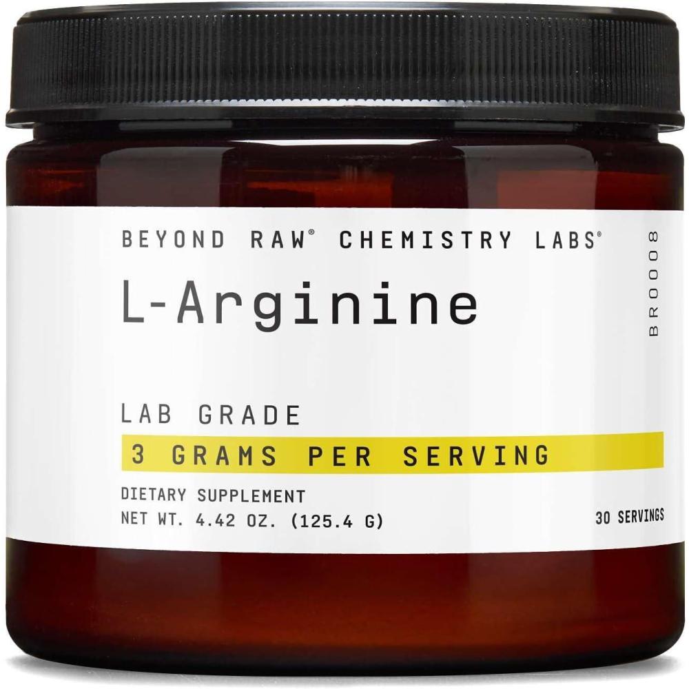 imageBEYOND RAW Chemistry Labs LArginine Powder Fuels Exercise and Supports Recovery 30 Servings