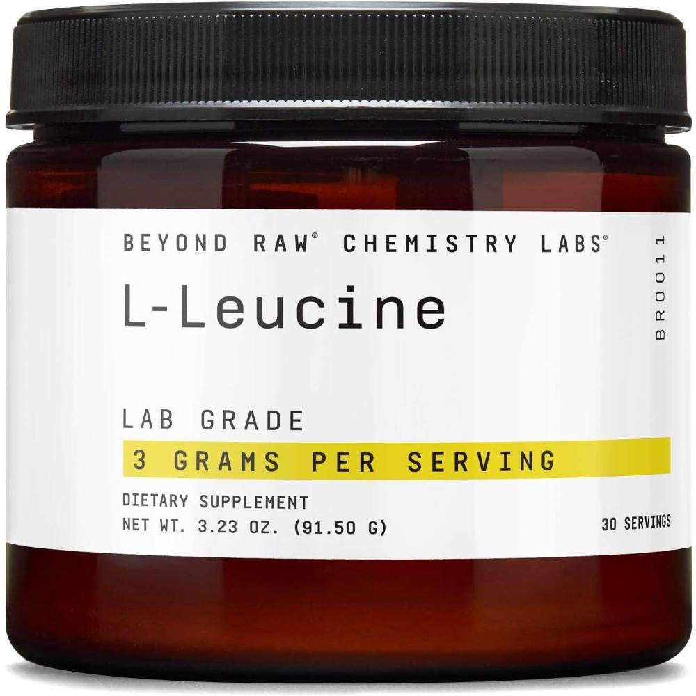 imageBEYOND RAW Chemistry Labs LLeucine Powder Fuels Muscles 30 Servings