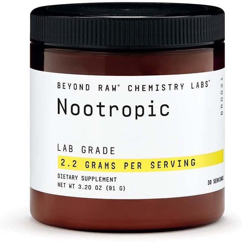 imageBEYOND RAW Chemistry Labs Nootropic Powder Cognitive Enhancer and Memory Support 30 Servings