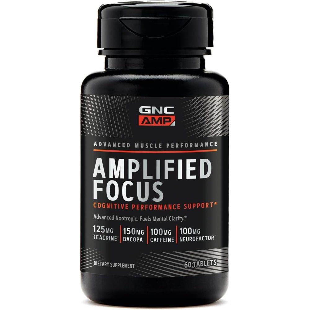 imageGNC AMP Amplified Focus 60 Tablets Fuels Mental Clarity