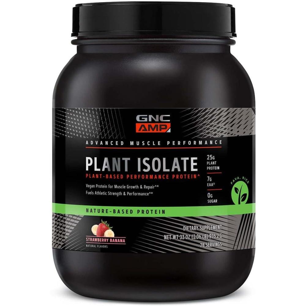 imageGNC AMP Plant Isolate Protein Strawberry Banana 28 ServingsStrawberry Banana