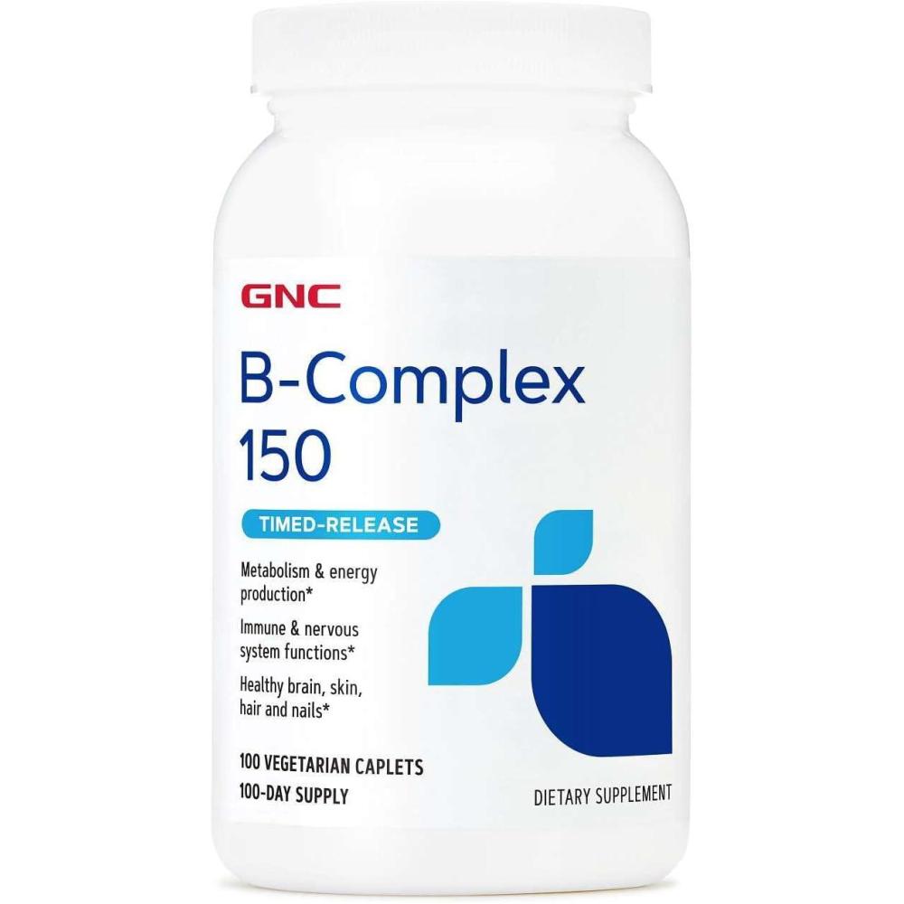 imageGNC BComplex 150 Metabolism amp Energy Production TimedRelease 100 Count