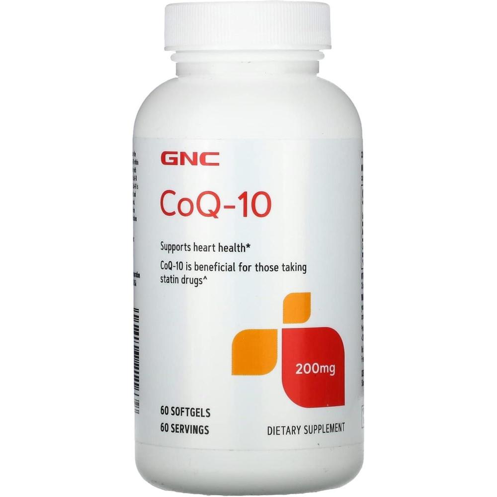 imageGNC CoQ10 200mg Supplement Supports Heart Health 60 Servings