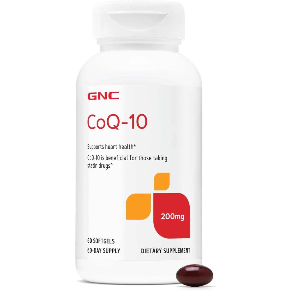 imageGNC CoQ10 200mg Supplement Supports Heart Health60 Count Pack of 1