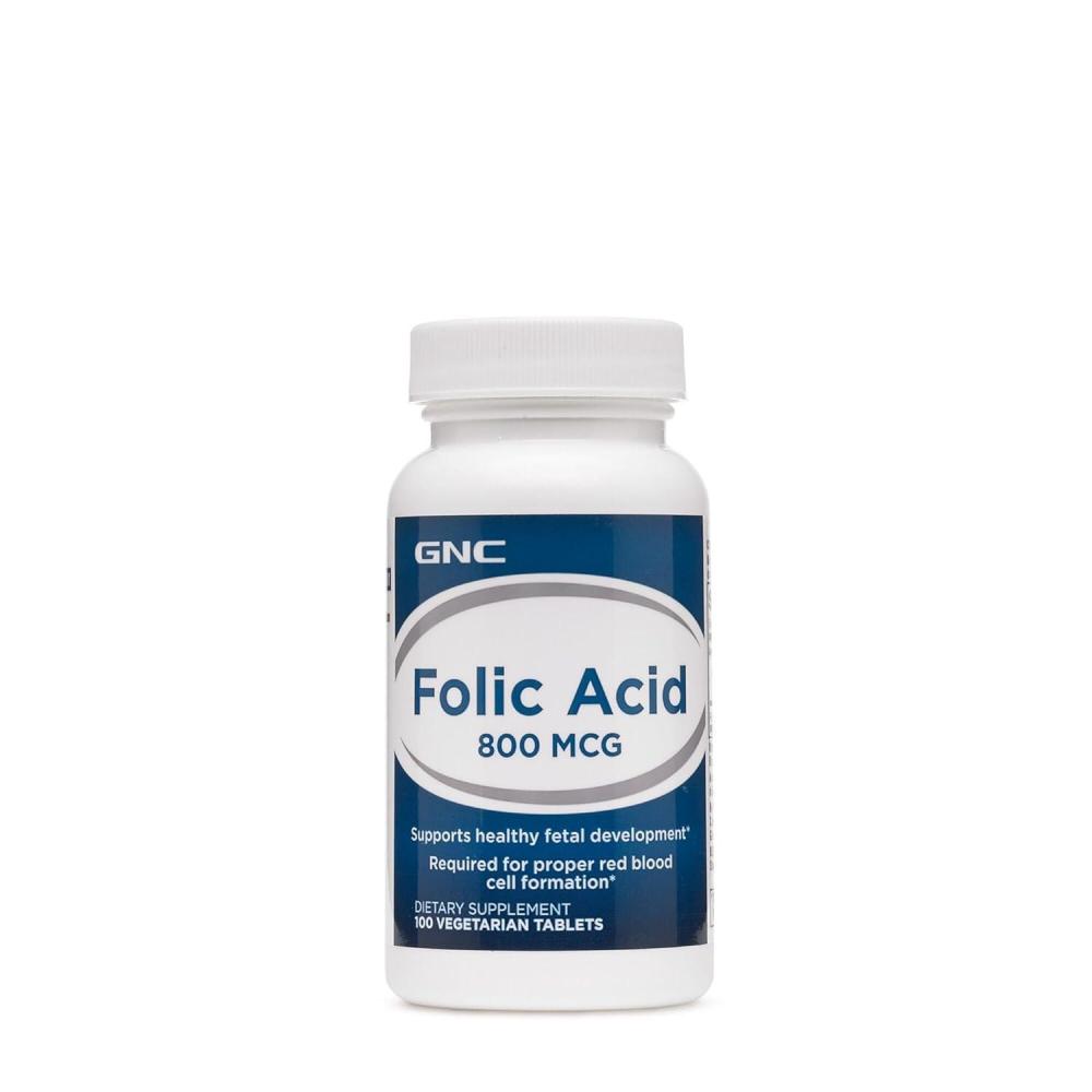imageGNC Folic Acid 800mcg Supports Healthy Fetal Development Required for Proper Red Blood Cell Formation Vegetarian Formula 100 Count