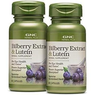 imageGNC Herbal Plus Bilberry Extract and Lutein Supplement Vegetarian Supports Eye and Vision Health 60 Servings2