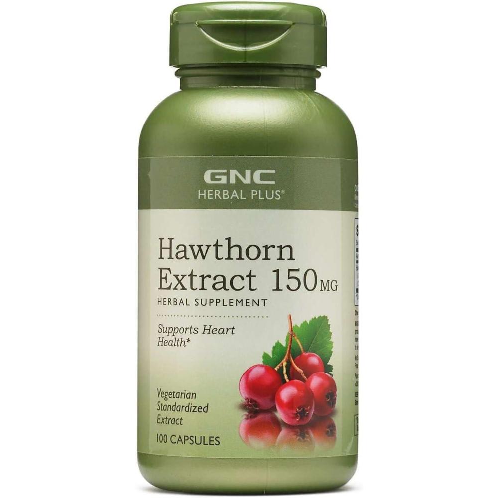 imageGNC Herbal Plus Hawthorn Extract 150mg Caps 100
