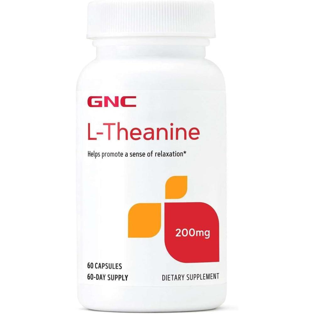 imageGNC LTheanine 200mg Promotes Relaxation 60 Capsules
