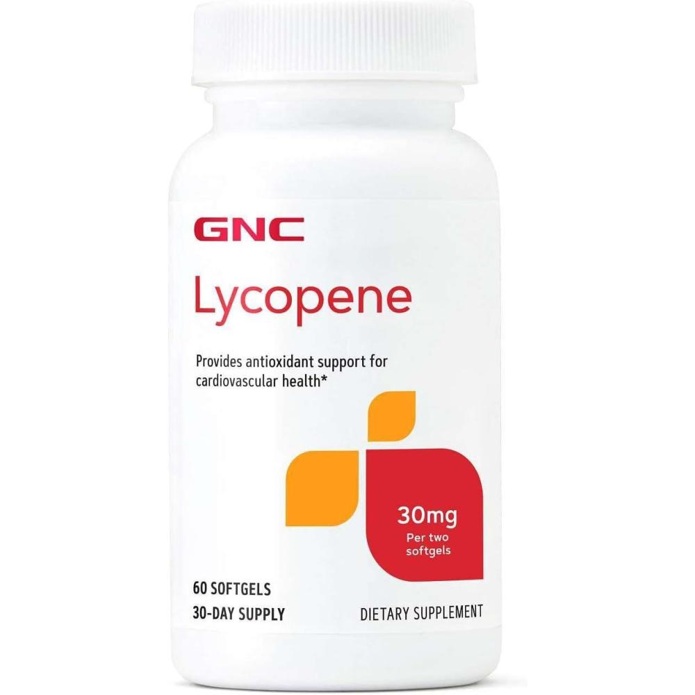 imageGNC Lycopene 30mg Provides Support for Cardiovascular Health 60 Softgels