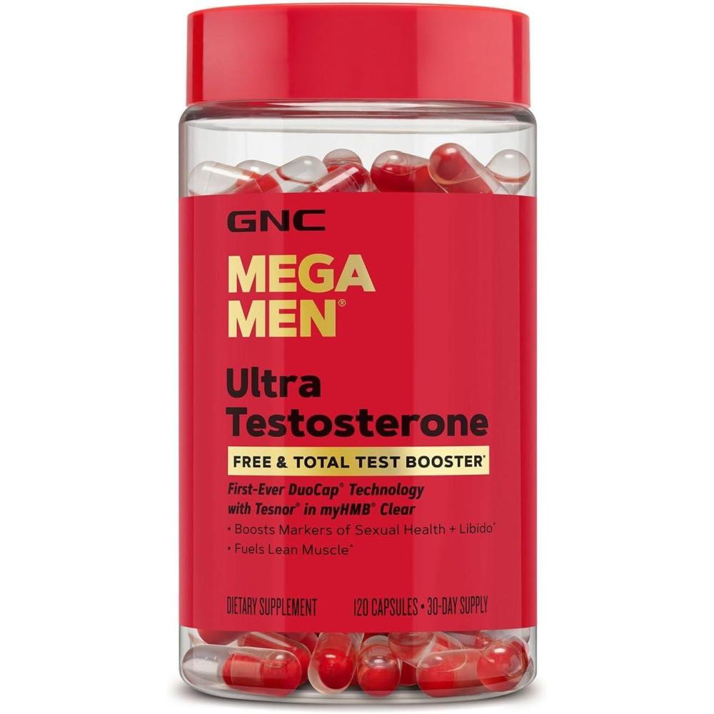 imageGNC Mega Men Ultra Testosterone Free amp Total Test Booster 120 Count