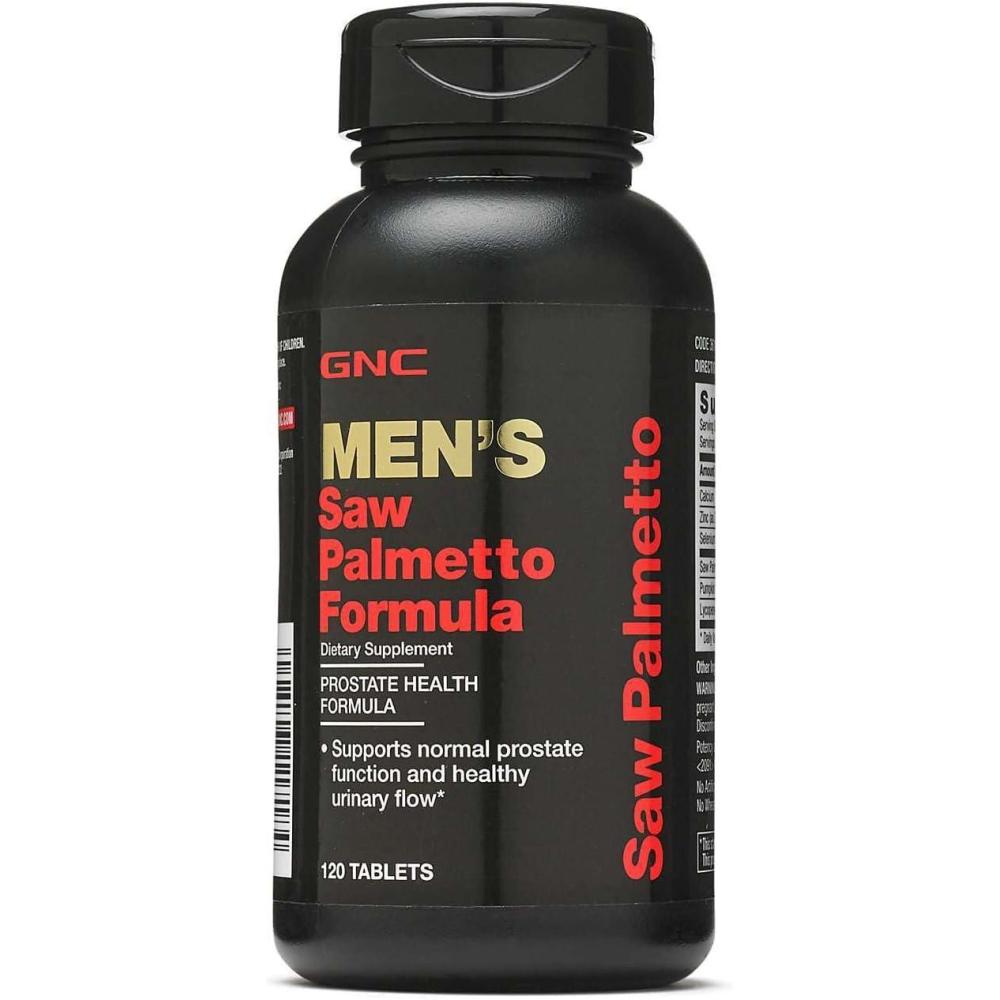imageGNC Mens Saw Palmetto Formula 120 Tablets Supports Normal Prostate Function120 Count Pack of 1