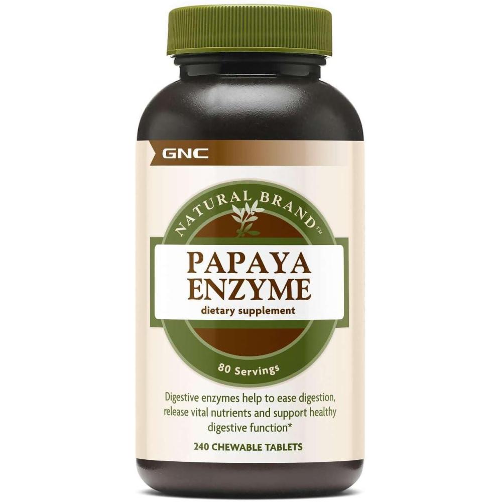 imageGNC Natural Brand Papaya Enzyme 240 Tablets Supports Healthy Digestive Function