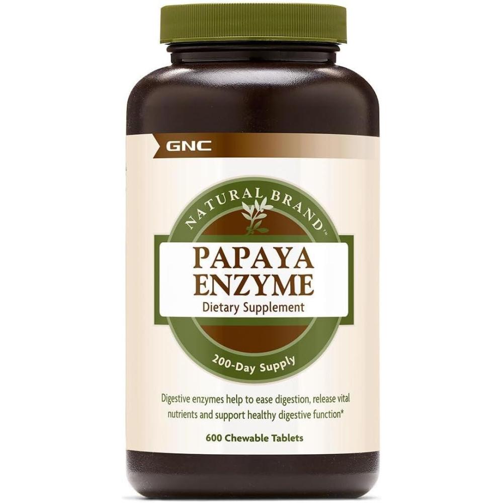 imageGNC Natural Brand Papaya Enzyme 600 chewable Tablets