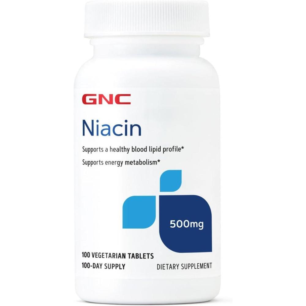 imageGNC Niacin 500mg 100 Tablets Supports Blood Vessel Health100 Count Pack of 1