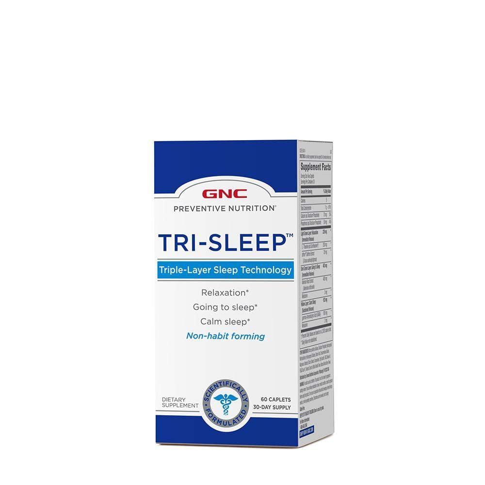 imageGNC Preventive Nutrition TriSleep Calm Sleep and Relaxation 60 Caplets