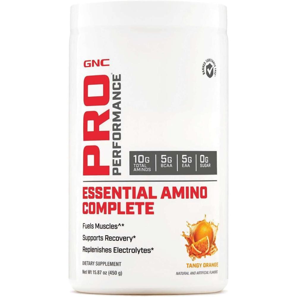 imageGNC Pro Performance Essential Amino Complete Tangy Orange 30 Servings Supports Muscle Recovery1587 Ounce Pack of 1