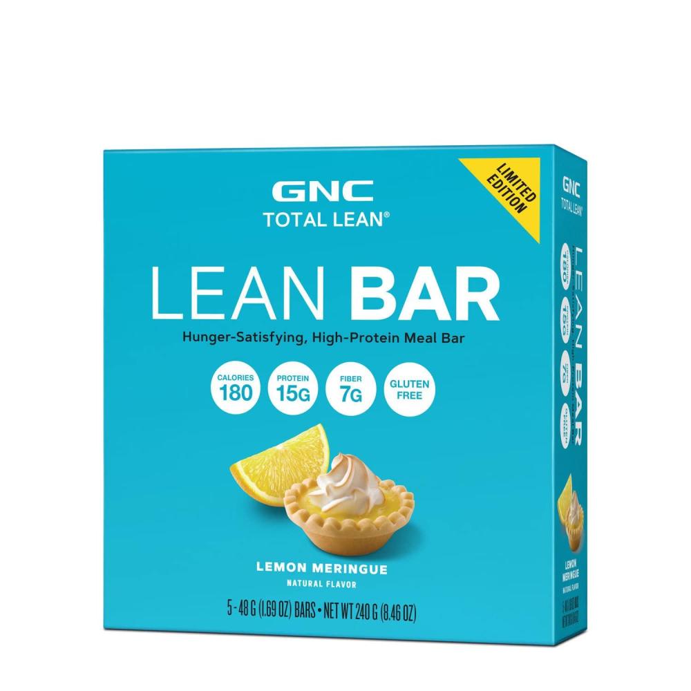 imageGNC Total Lean Layered Lean Bar Hunger Satisfying High Protein Snack Bar Peanut Butter Pie 9 BarsLemon Meringue