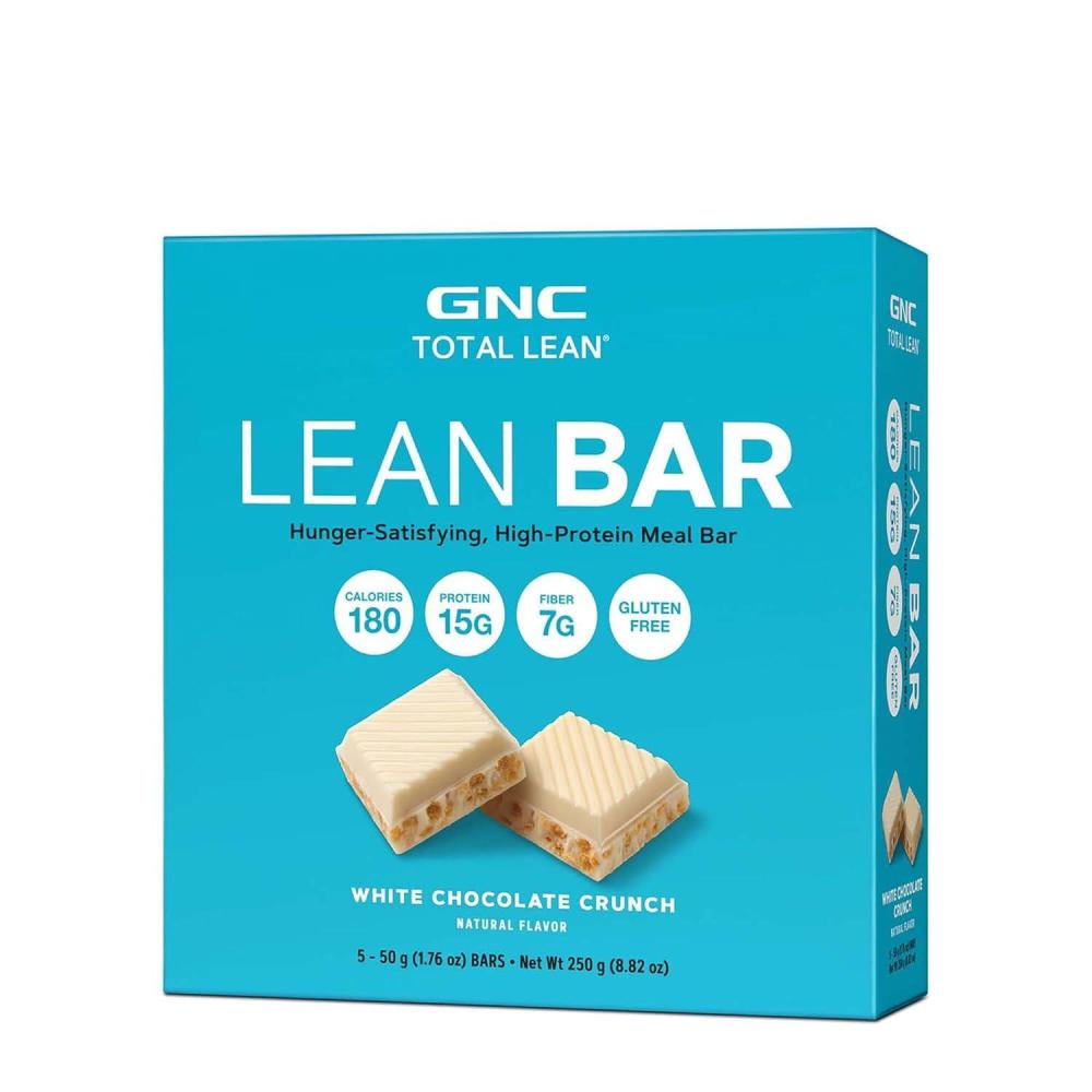 imageGNC Total Lean Layered Lean Bar Hunger Satisfying  High Protein Snack Bar  Peanut Butter Pie  9 BarsWhite Chocolate Crunch