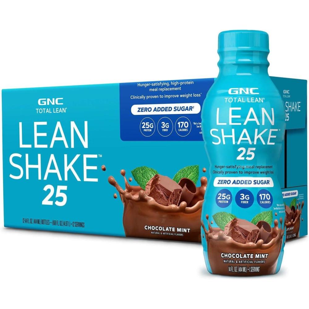 imageGNC Total Lean Lean Shake 25 Chocolate Peanut Butter 16 ServingsChocolate Mint