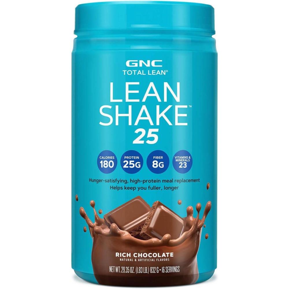imageGNC Total Lean Lean Shake 25  Chocolate Peanut Butter 16 ServingsRich Chocolate