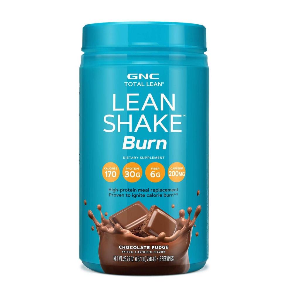 imageGNC Total Lean Lean Shake Burn Chocolate Fudge 16 Servings