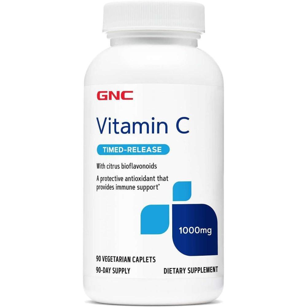 imageGNC Vitamin C 1000mg 90 Caplets Provides Immune Support90 Count Pack of 1