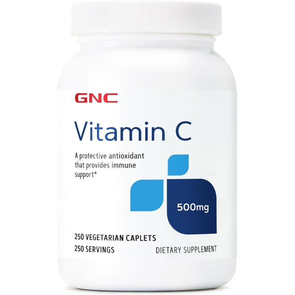 imageGNC Vitamin C 500mg Provides Immune Support 250 Caplets