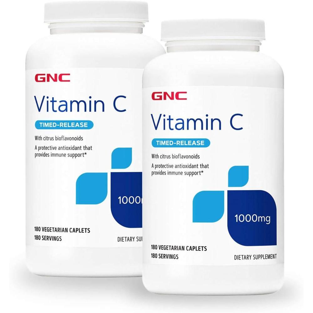 imageGNC Vitamin C TimedRelease 1000 mg Twin Pack