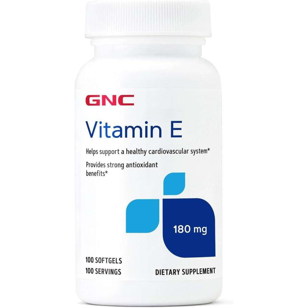imageGNC Vitamin E 200mg Supplement Supports a Healthy Cardiovascular System 100 ServingsUnflavored