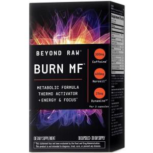 BEYOND RAW Burn MF | Metabolic Formula, Thermo Activator, Supports Energy and Focus | 90 Count
