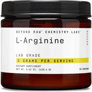 BEYOND RAW Chemistry Labs L-Arginine Powder, Fuels Exercise and Supports Recovery, 30 Servings