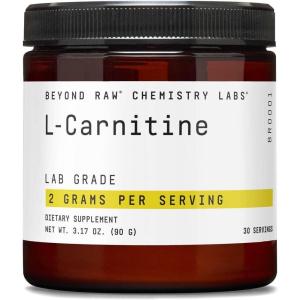 BEYOND RAW Chemistry Labs L-Carnitine Powder, Fuels Exercise and Supports Recovery, 30 Servings(3.17 Ounce (Pack of 1))