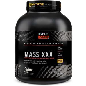 GNC AMP Mass XXX, Clinically Proven Weight Gainer Protein Powder, Improves Strength and Size, 780 Calories, 50g Protein, Micronized Amino Acids, Creatine, Betaine, Vanilla, 13 Servings, 6 Pounds(Vanilla)
