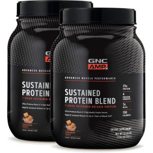 GNC AMP Sustained Protein Blend – Cinnamon Toast (28 Servings)(Cinnamon Toast)