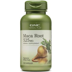 GNC Herbal Plus Maca Root 525mg, Supports Vitality, 100 Capsules