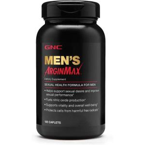GNC Mens Arginmax Sexual Health Supplement for Men, 90 Count, Supports Blood Flow and Vitality(180 Count (Pack of 1))
