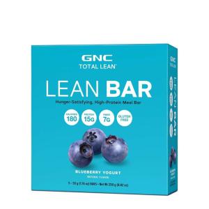 GNC Total Lean Layered Lean Bar| Hunger Satisfying – High Protein Snack Bar | Peanut Butter Pie – 9 Bars(Blueberry Yogurt)