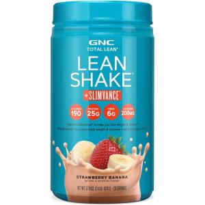 GNC Total Lean Lean Shake + Slimvance Caffeine Free – Vanilla Caramel (20 Servings)(Strawberry Banana)
