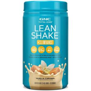 GNC Total Lean Lean Shake + Slimvance Caffeine Free – Vanilla Caramel (20 Servings)(Vanilla Caramel)