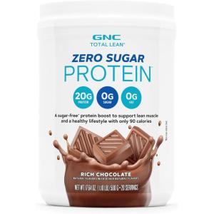 GNC Total Lean Zero Sugar Protein – Rich Chocolate (20 Servings)
