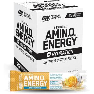 Optimum Nutrition Amino Energy Powder Plus Focus, with BCAA, Electrolytes, and Caffeine, Pineapple Twist, 30 Servings (Packaging May Vary)(Surfside Citrus)
