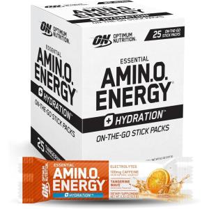Optimum Nutrition Amino Energy Powder Plus Focus, with BCAA, Electrolytes, and Caffeine, Pineapple Twist, 30 Servings (Packaging May Vary)(Tangerine Wave)