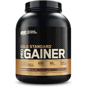 Optimum Nutrition GS Pro Gainer Weight Gainer Protein Powder, Double Chocolate, 5.09 Pounds (Packaging May Vary)(Chocolate)