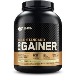Optimum Nutrition GS Pro Gainer Weight Gainer Protein Powder, Double Chocolate, 5.09 Pounds (Packaging May Vary)(Vanilla Custard)
