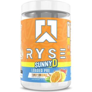 Ryse Loaded Pre Workout Powder – Freedom Rocks – Daily Pre-Workout for Men & Women with 325mg Caffeine, Beta Alanine, and Citrulline for Pump, Focus, and Energy – 30 Servings(SunnyD Tangy Original)